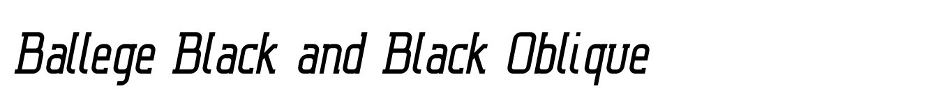 Ballege Black and Black Oblique